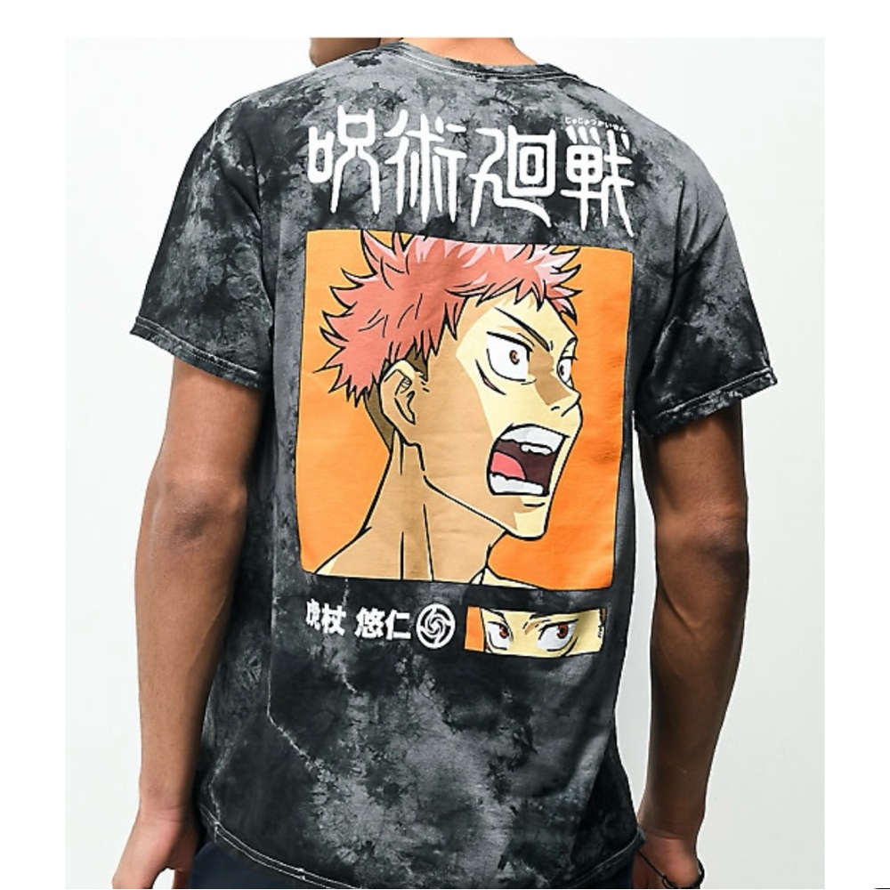 Episode x Jujutsu Kaisen Itadori Black Tie Dye T-Shirt